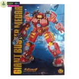 Đồ chơi lắp ghép xếp hình lắp ráp Ironman 4 trong 1 trong bộ giáp Gaint Buster Mecha với 867 chi tiết