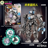 Đồ chơi lắp ghép xếp hình các nhân vật Skibidi với hơn 473 mảnh ghép