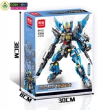 Đồ chơi lắp ghép xếp hình robot Mecha Warior và Universe kèm đôi cánh và kiếm laser với hơn 853 - 459 -574 chi tiết cho bé