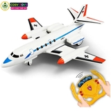 Đồ chơi mô hình máy bay vận tải cỡ lớn có điều khiển từ xa, kèm nhạc và đèn cho bé