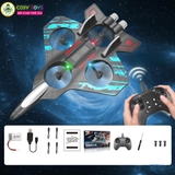 Đồ chơi mô hình máy bay điều khiển từ xa bằng xốp mẫu mới với 4 cánh lớn, có nhào lộn 360 độ cho bé