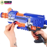 Đồ chơi sung bắn xốp dính liên thanh bằng pin cho bé