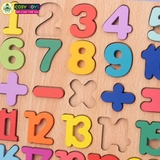 Đồ chơi bảng số từ 1 đến 20 và bảng chữ cái alphane bằng gỗ kích thích sáng tạo và tư duy cho bé