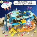 Đồ chơi đường hầm vũ trụ kèm xe ô tô cùng hiệu ứng đèn và nhạc cho bé