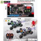 Đồ chơi xe điều khiển 6 bánh từ xa 360 độ có phun khói và cử chỉ tay cho bé