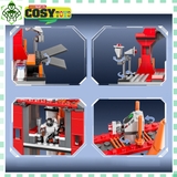 Đồ chơi lắp ghép xếp hình trạm phóng tàu vũ trụ, tàu không gian mới gồm: tàu không gian, tàu thám hiểm và phi hành gia, với hơn 600 chi tiết-mẫu tàu to và đẹp