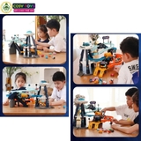 Đồ chơi đường hầm vũ trụ kèm xe ô tô cùng hiệu ứng đèn và nhạc cho bé