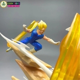 Mô hình DragonBall Goku đại chiến Vegeta Majin - cao 17cm - ngang 25cm - nặng 400gram - phụ kiện : có đèn LED - Dragon Ball