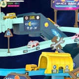 Đồ chơi đường hầm vũ trụ kèm xe ô tô cùng hiệu ứng đèn và nhạc cho bé