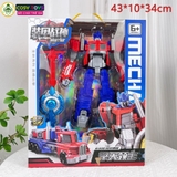 Đồ chơi robot lắp ghép biến hình thành siêu xe cỡ lớn