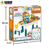 Đồ chơi bàn xếp hình lắp ghép sáng tạo đa năng với 197 chi tiết kèm ghế ngồi cho bé