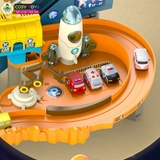 Đồ chơi đường hầm vũ trụ kèm xe ô tô cùng hiệu ứng đèn và nhạc cho bé