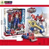 Đồ chơi robot lắp ghép biến hình thành siêu xe cỡ lớn