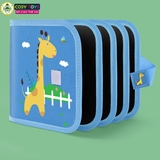 Sổ vẽ viết tự xóa chất liệu Graffiti phát sáng có tặng kèm bút và giấy lau (10 trang + 6 bút màu)