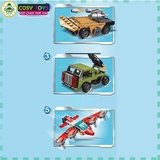 Đồ chơi xếp hình lắp ráp robot siêu nhân 6 trong 1 với 513 mảnh ghép