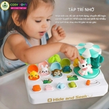 Đồ chơi vòng quay bất ngờ lật mở 2 trong 1 vui nhộn, sáng tạo và tư duy dành cho các bé từ 1-3 tuổi trở lên