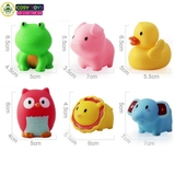 Đồ chơi nhà tắm các con vật phun nước và vợt hoạt hình vui nhộn cho bé vui tắm mỗi ngày