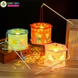 Đồ chơi lồng đèn trung thu đủ mẫu nhân vật có đèn họa tiết cho bé