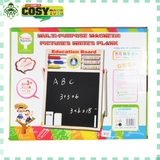 Kệ bảng đen hai mặt kèm bảng chữ cái đa năng và đếm số dành cho bé