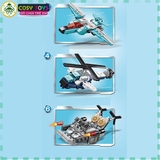 Đồ chơi xếp hình lắp ráp robot siêu nhân 6 trong 1 với 513 mảnh ghép