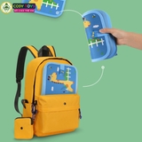 Sổ vẽ viết tự xóa chất liệu Graffiti phát sáng có tặng kèm bút và giấy lau (10 trang + 6 bút màu)