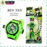 Đồng hồ đeo tay có xem giờ và đèn chiếu hình với hơn 20 mẫu cho bé