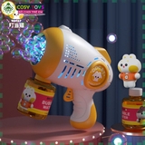 Đồ chơi bắn bong bóng xà phòng chạy pin với 8 ống tạo bong bóng đủ màu sắc cho bé