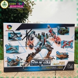 Đồ chơi xếp hình lắp ráp robot siêu nhân 6 trong 1 với 513 mảnh ghép