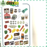 Bộ đồ chơi siêu thị cỡ lớn với hơn 47 chi tiết cùng với xe đẩy hàng cho bé