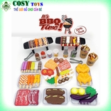 Hộp mô hình đồ ăn và bếp nướng thịt BBQ với 55 chi tiết đẹp