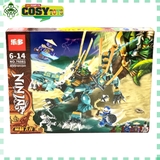 Đồ chơi lắp ghép xếp hình khủng long chiến binh rừng xanh của Ninjago với 499 mảnh ghép