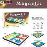 Đồ chơi cờ cá ngựa 3 trong 1 bằng nhựa cao cấp có nam châm hỗ trợ phát triển tư duy cho trẻ