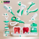 Đồ chơi mô hình bác sỹ nha khoa khám bệnh với hơn 30 chi tiết có hiệu ứng nhạc và đèn cho bé