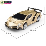 Đồ chơi xe oto cảnh sát biến hình thành robot có điều khiển 4 chiều mẫu mới cho bé