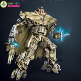 Đồ chơi lắp ghép xếp hình Megatron Transformers Optimus Prime Robot Mecha cỡ lớn chuyển động với 1457 mảnh ghép cho bé