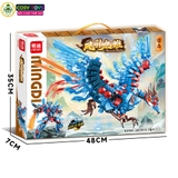 Đồ chơi xếp hình lắp ghép phượng hoàng biến hình người máy 2 trong 1 với 629 - 603 - 596 chi tiết cho bé