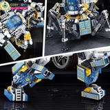 Đồ chơi lắp ghép xếp hình robot thám hiểm không gian 3 trong 1 với 586 chi tiết
