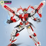 Đồ chơi lắp ghép xếp hình robot Mecha Warior - Universe mẫu mới với kiếm laser 454-457 chi tiết cho bé