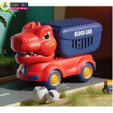 Đồ chơi xe khủng long đồ chơi kèm thùng chở lêgô 124 chi tiết cho bé