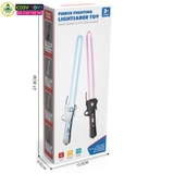 Đồ chơi kiếm ánh sáng lazer phiên bản 1 đầu hoặc 2 đầu kiếm có đổi 7 màu xoay 360 độ cho bé