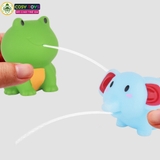 Đồ chơi nhà tắm các con vật phun nước và vợt hoạt hình vui nhộn cho bé vui tắm mỗi ngày