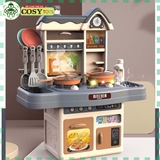 Đồ chơi mô hình nhà bếp với các đồ dùng nấu ăn, bếp nướng, lò vi sóng...kèm hiệu ứng đèn nhạc cho bé khi chơi