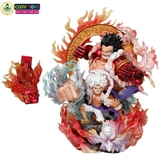 Mô hình OnePiece Luffy Gear 5 kết hợp Gear 4 - Cao 23cm - nặng 1kg - One Piece