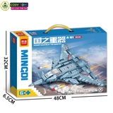 Đồ chơi lắp ghép xếp hình các loại máy bay tiêm kích, vận tải phản lực đủ mẫu với 428-438-421 mảnh ghép
