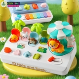 Đồ chơi vòng quay bất ngờ lật mở 2 trong 1 vui nhộn, sáng tạo và tư duy dành cho các bé từ 1-3 tuổi trở lên