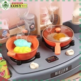 Đồ chơi mô hình nhà bếp với các đồ dùng nấu ăn, bếp nướng, lò vi sóng...kèm hiệu ứng đèn nhạc cho bé khi chơi