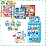 Đồ chơi máy bán nước di động bỏ tiền xu mô hình nhân vật Poli cho bé