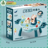 Đồ chơi câu cá dưới nước có cầu quay và tháp cầu trượt, có đèn và nhạc cho bé