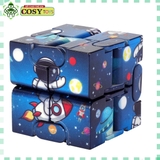 Hộp rubik ma thuật 2x8 biến hình với các kiểu ghép khác nhau hình thám hiểm không gian cho bé