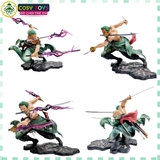 Mô hình One Piece Zoro 3000 thế giới có 2 đầu thay thế và  3 vòng hắc kiếm - có box nhựa - hộp màu - One Piece - Có Hộp Màu